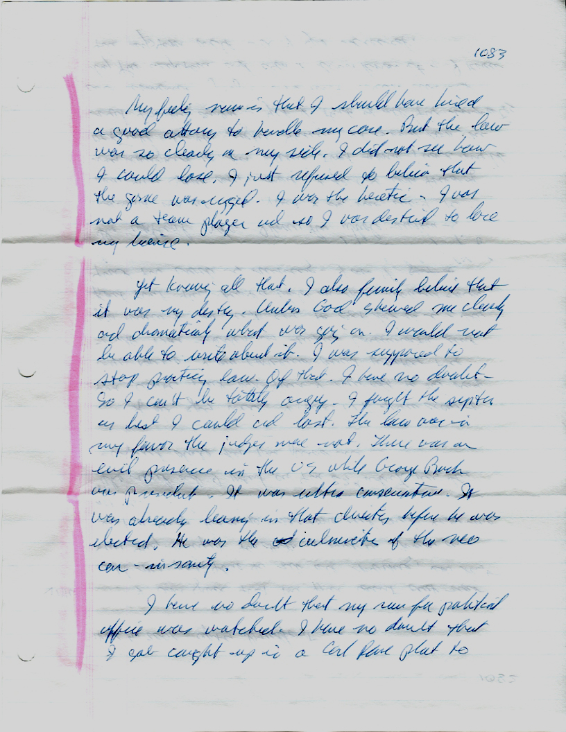 Dr John WorldPeace 2008 Prison Journal